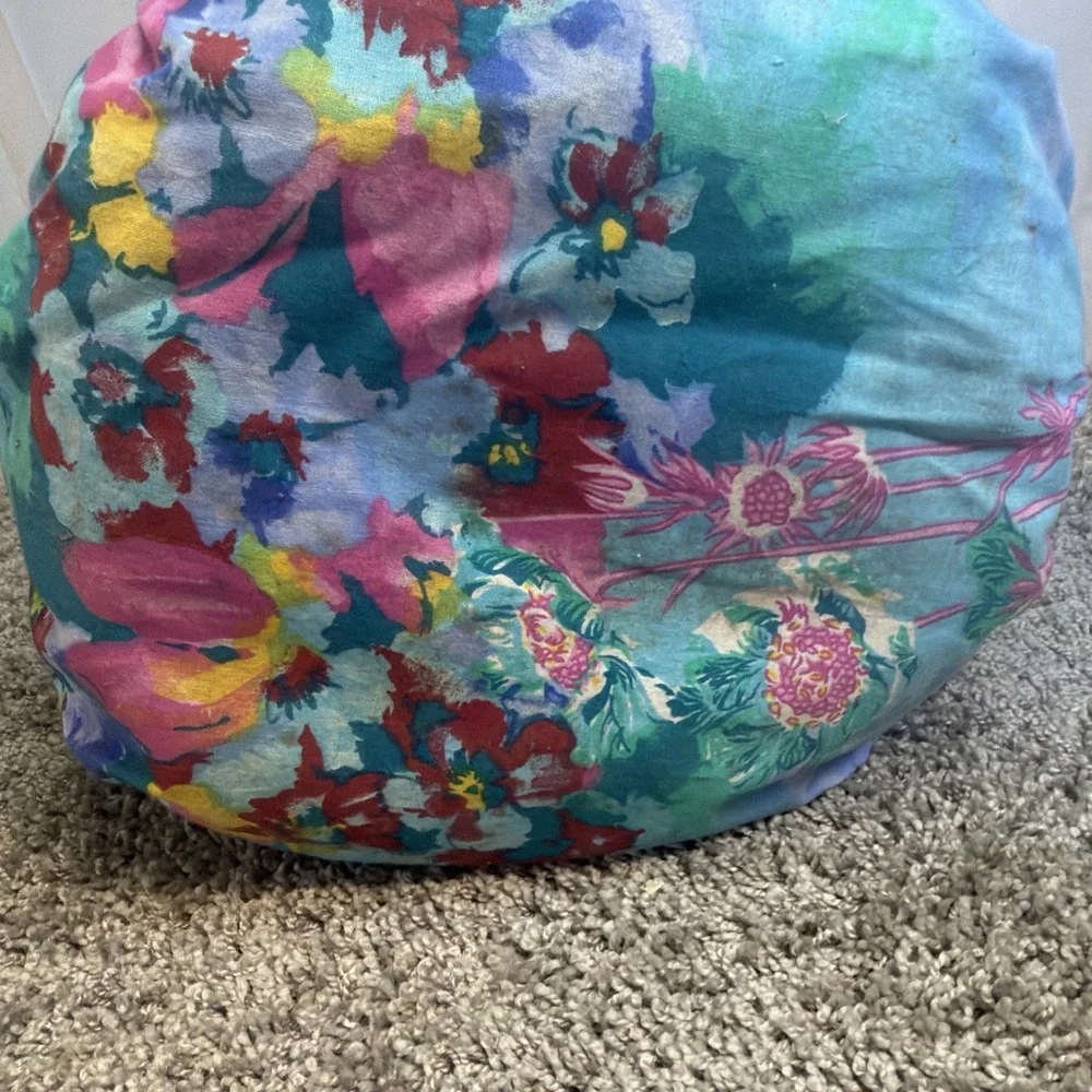 Large Handmade Fabric Basket~Country Kitchen~Farmhouse ~ Flower THEMED MATERIALS